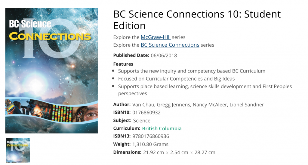 Bc Science 10 Connections Workbook Answers