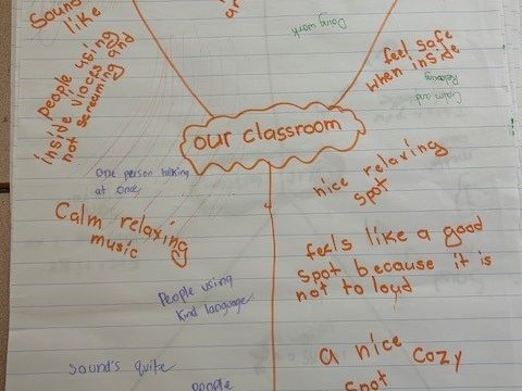 We focused on what we want our classroom to look like, feel like, and sound like.