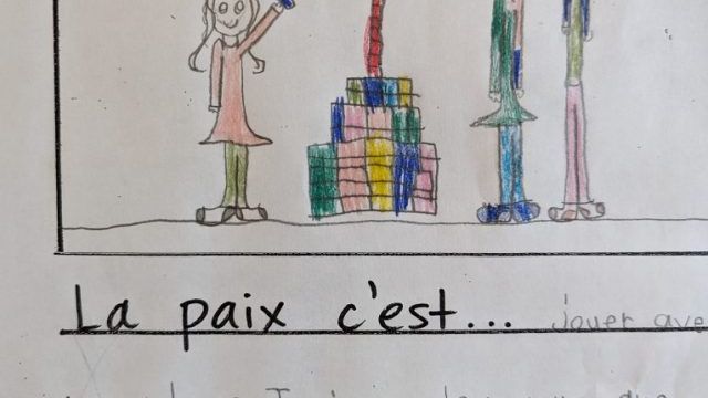 Peace is playing with my Lego.