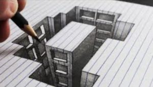 One Point Perspective Optical Illusion Art Lesson – Div 3 Class Blog